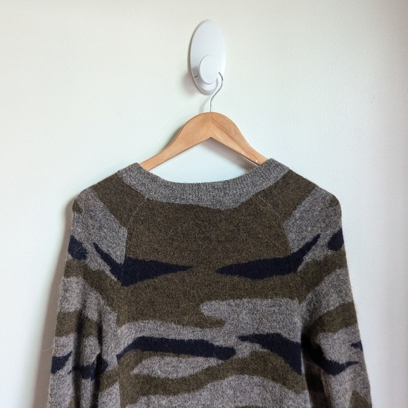 ARITZIA Green Camo Carangi Alpaca Casual Contemporary Knit Dress Size XS - Picture 8 of 13